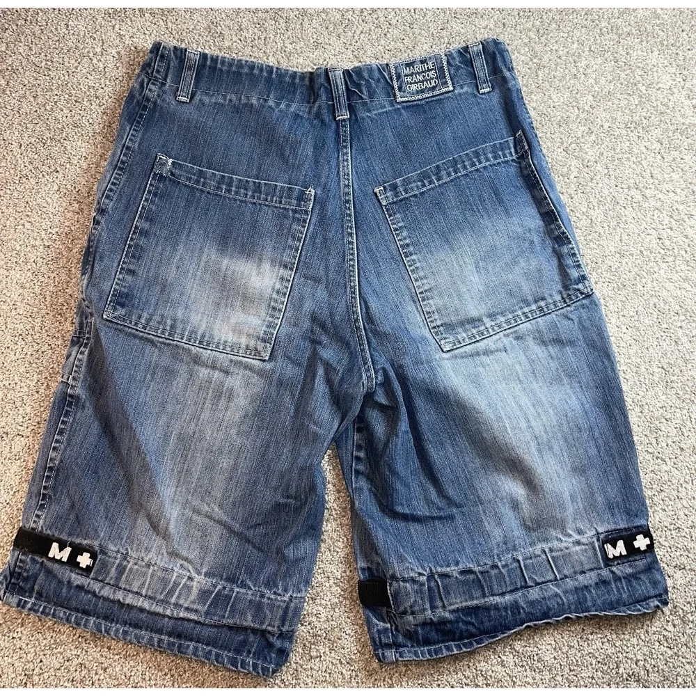 VTG Marithe Francois Girbaud Denim Cargo Shorts Size 36 Y2K Shuttle Tape Baggy